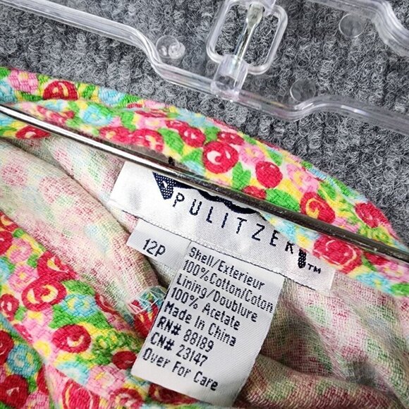 Vintage Lilly Pulitzer Floral Full Zip White Collar Jacket MP & Pants 12P SET - Picture 13 of 16